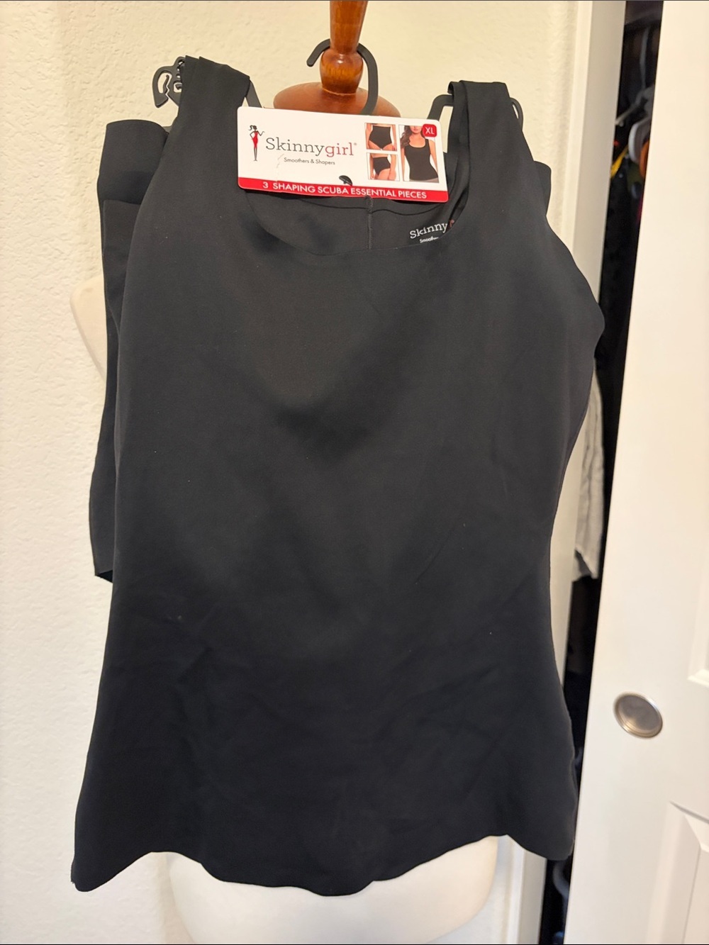 Skinnygirl Black Shaping Tank set with underwear
